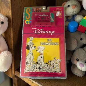 Disney 101 Dalmatians Pink Read-Along Book & Cassette Original Case